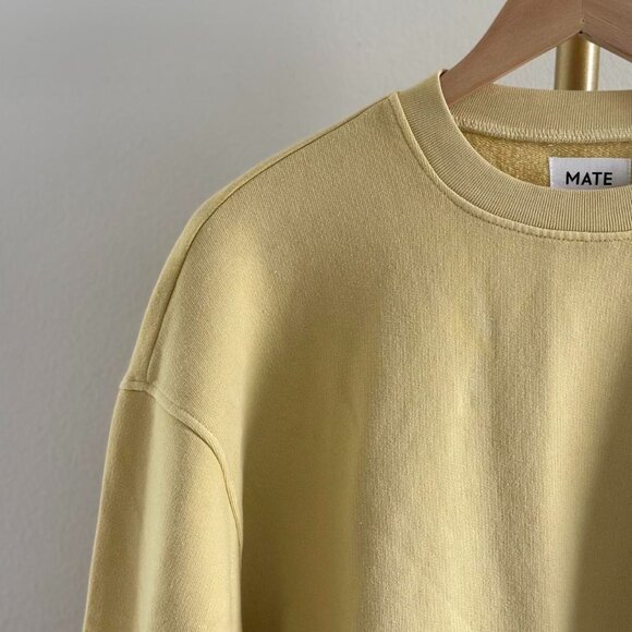 Mate the Label Organic Fleece Oversized Sweatshirt in Lichen, Size XS/Small - Picture 2 of 4